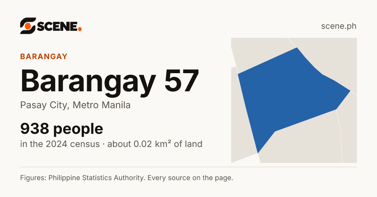 Barangay 57, Pasay City, barangay: 938 people in the 2024 census