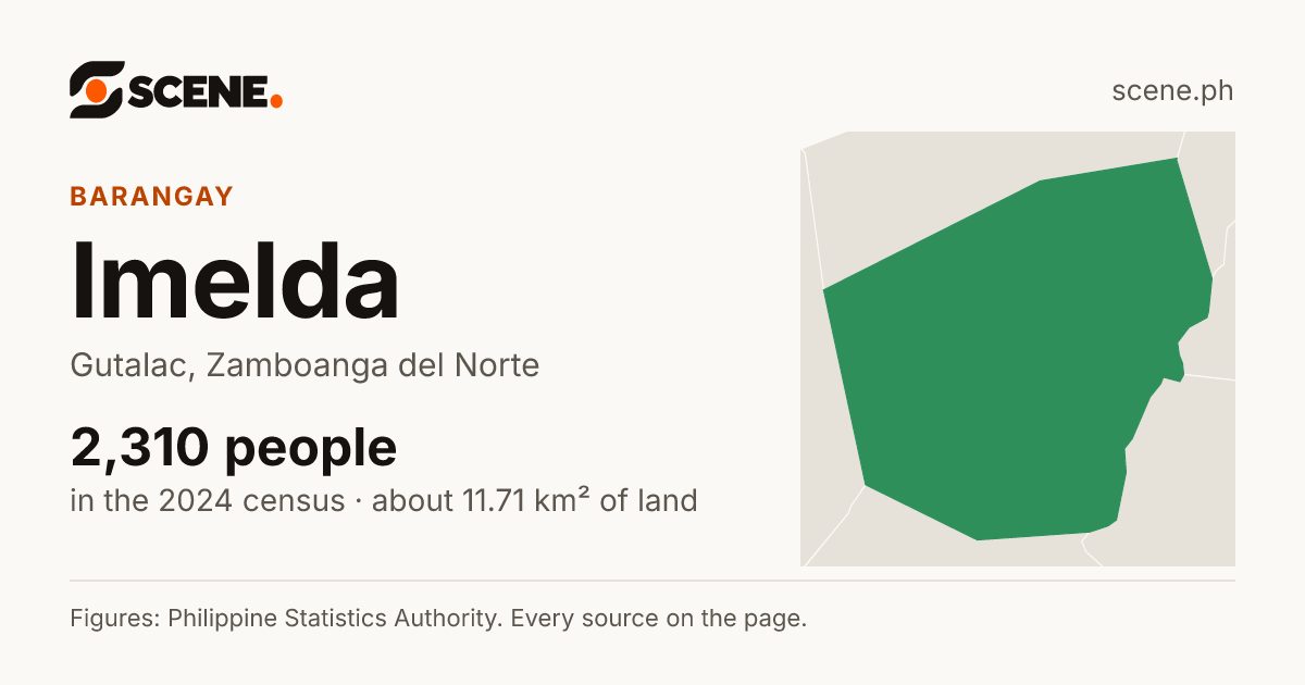 Imelda, Gutalac, barangay: 2,310 people in the 2024 census