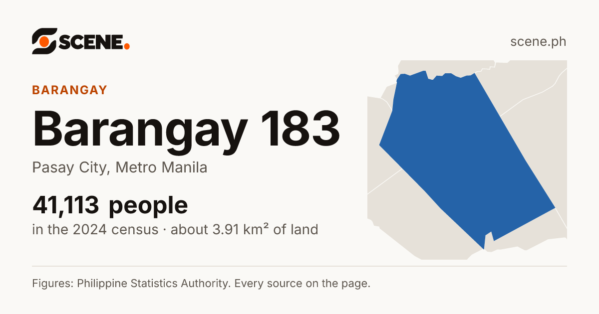 Barangay 183, Pasay City, barangay: 41,113 people in the 2024 census