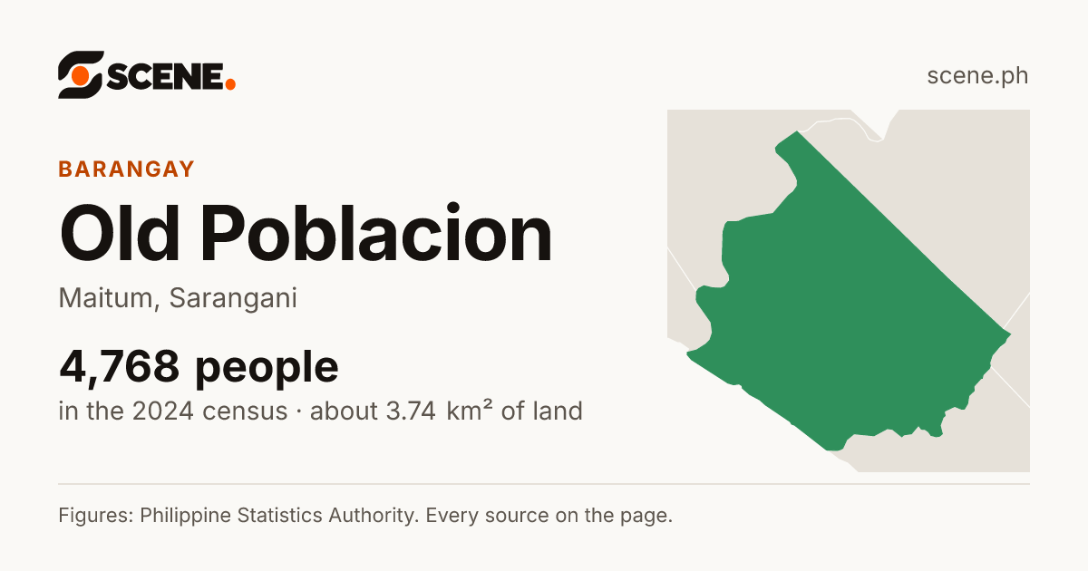 Old Poblacion, Maitum, barangay: 4,768 people in the 2024 census