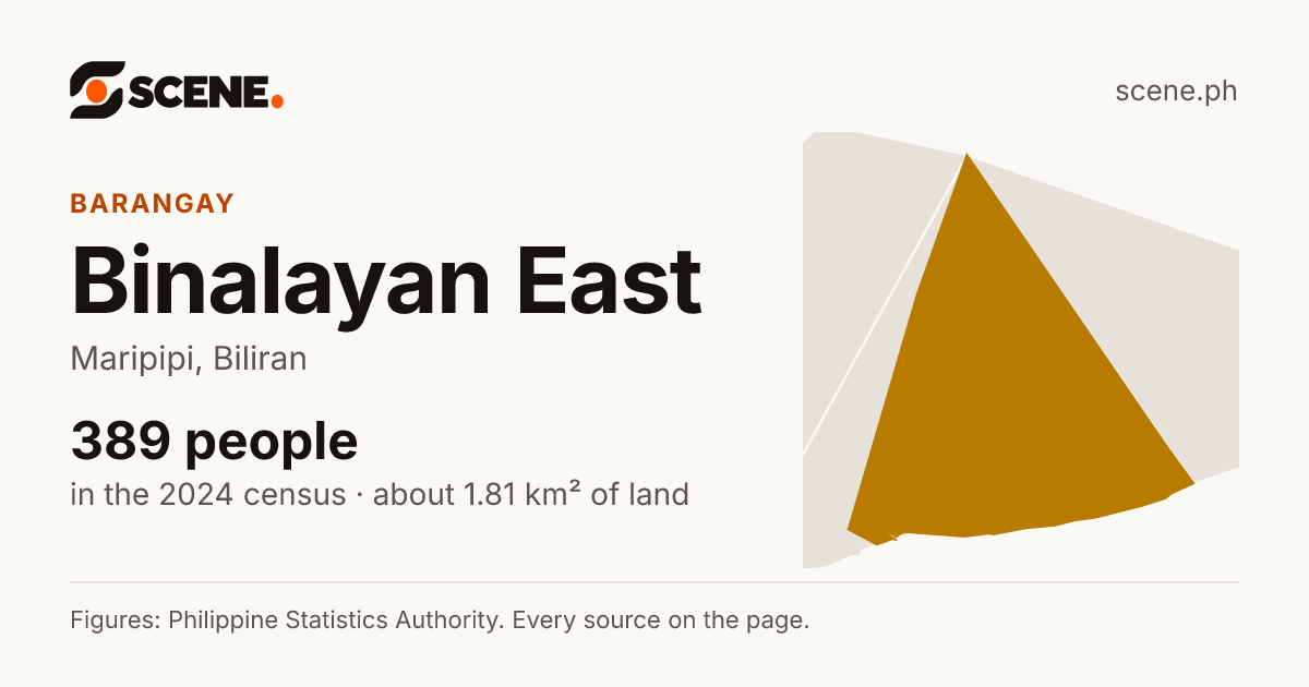 Binalayan East, Maripipi, barangay: 389 people in the 2024 census