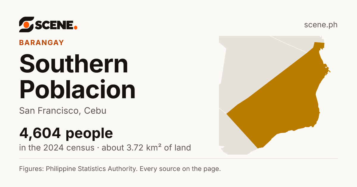 Southern Poblacion, San Francisco, barangay: 4,604 people in the 2024 census