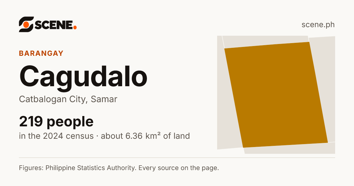 Cagudalo, Catbalogan City, barangay: 219 people in the 2024 census