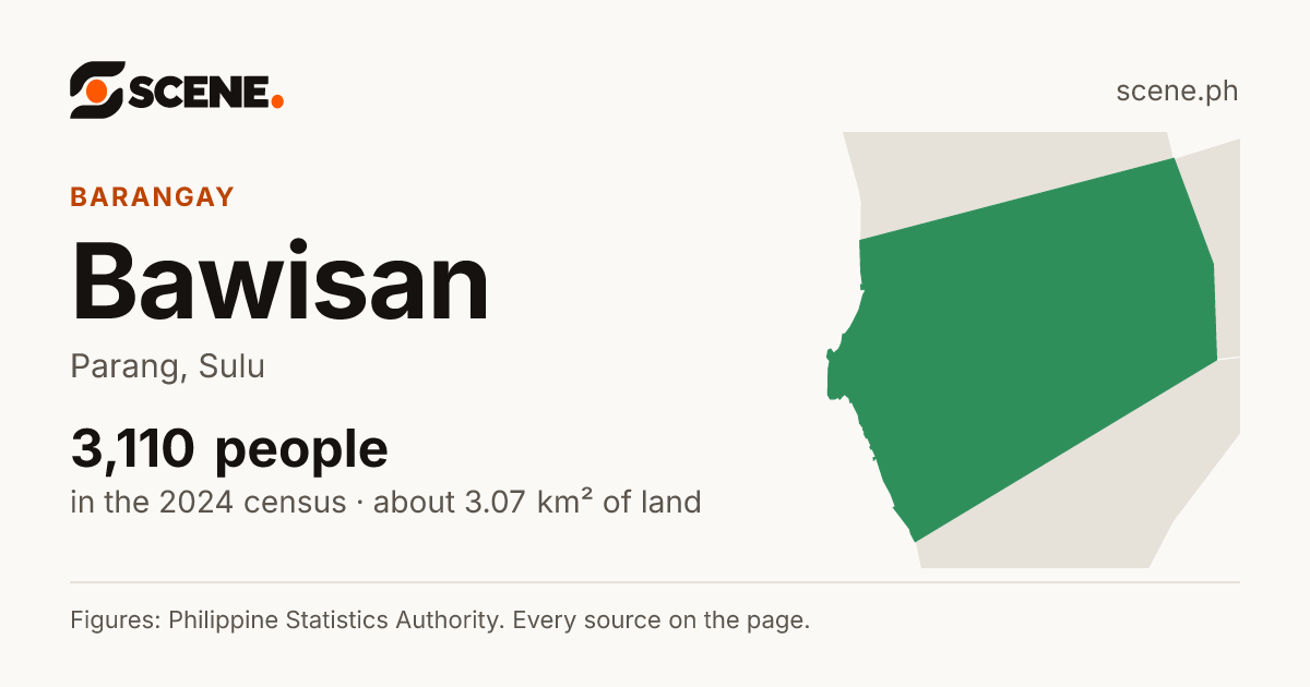 Bawisan, Parang, barangay: 3,110 people in the 2024 census