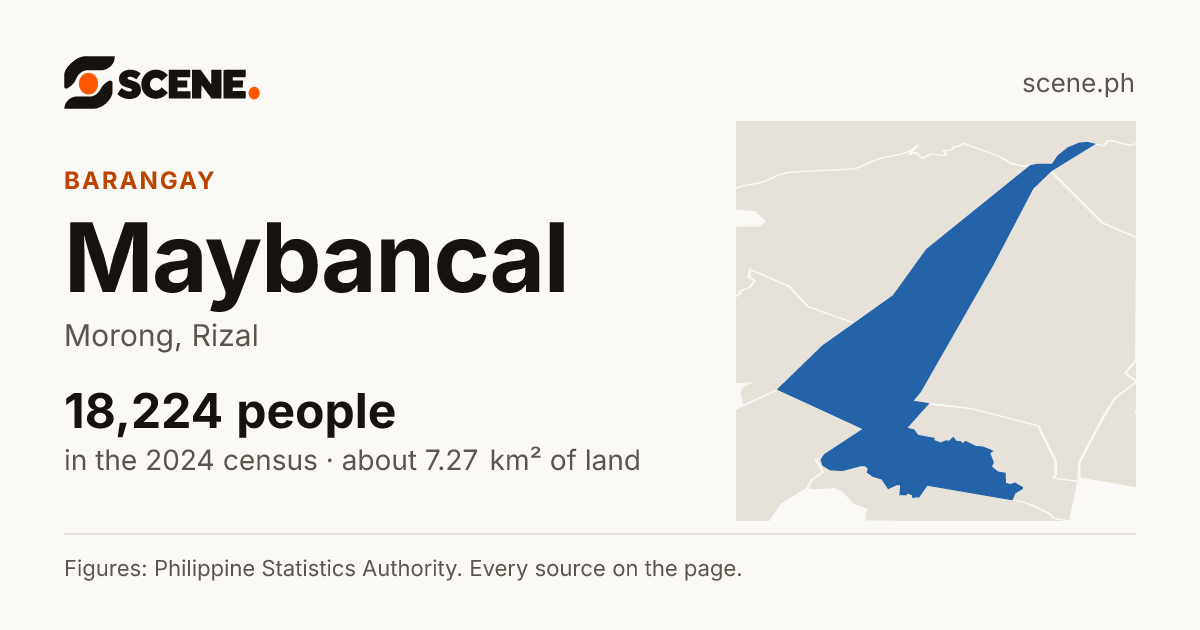 Maybancal, Morong, barangay: 18,224 people in the 2024 census