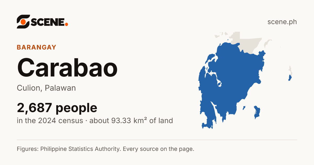 Carabao, Culion, barangay: 2,687 people in the 2024 census