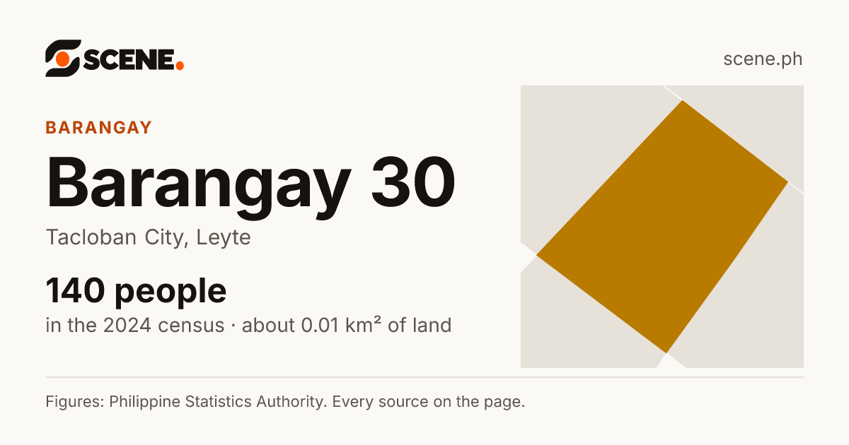 Barangay 30, Tacloban City, barangay: 140 people in the 2024 census