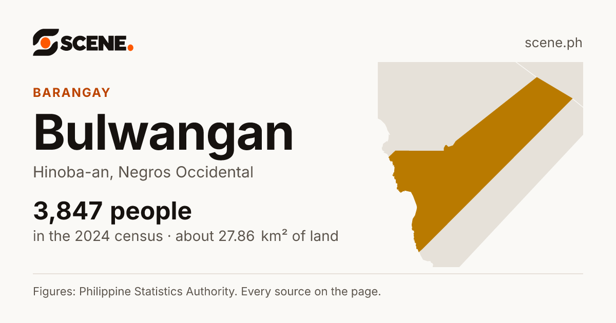 Bulwangan, Hinoba-an, barangay: 3,847 people in the 2024 census