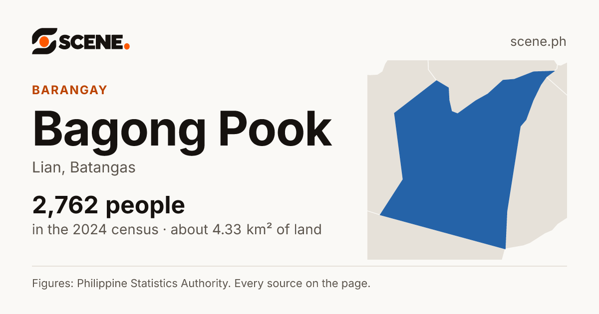 Bagong Pook, Lian, barangay: 2,762 people in the 2024 census