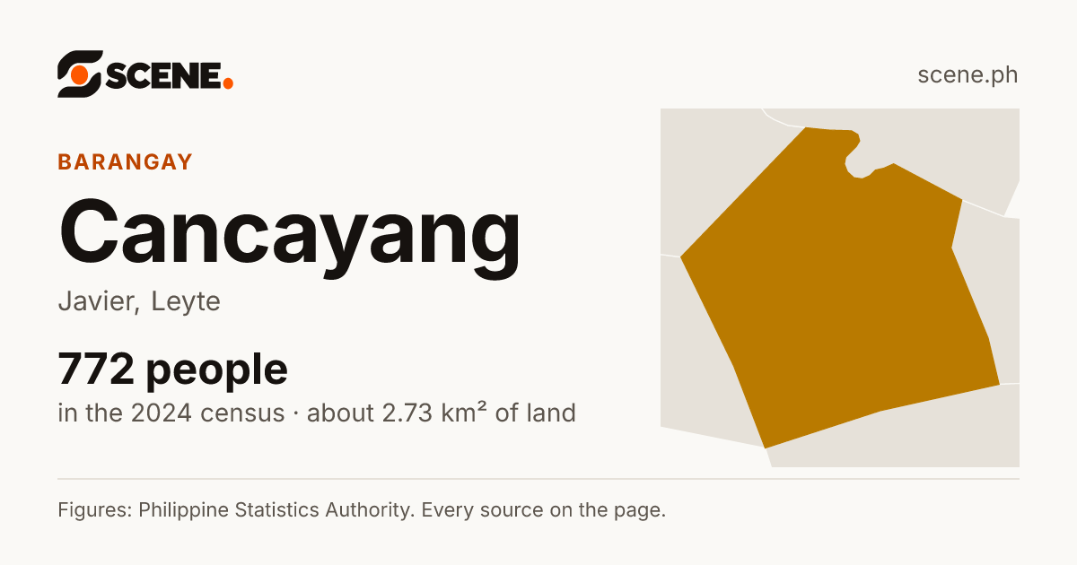 Cancayang, Javier, barangay: 772 people in the 2024 census