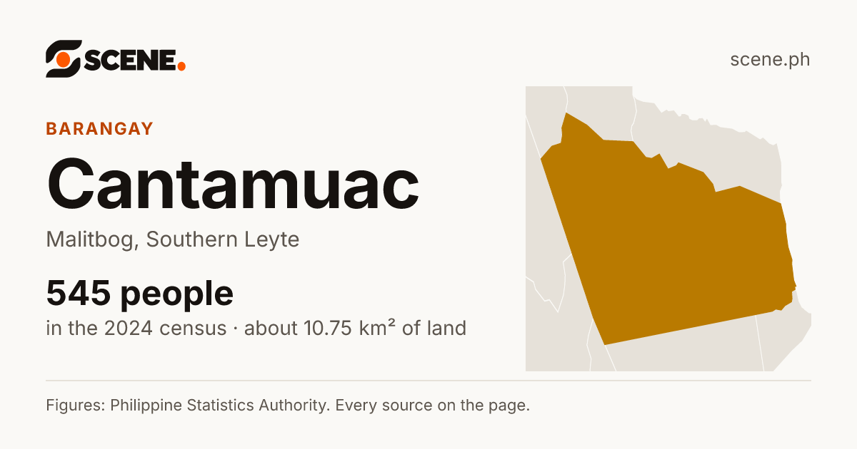 Cantamuac, Malitbog, barangay: 545 people in the 2024 census