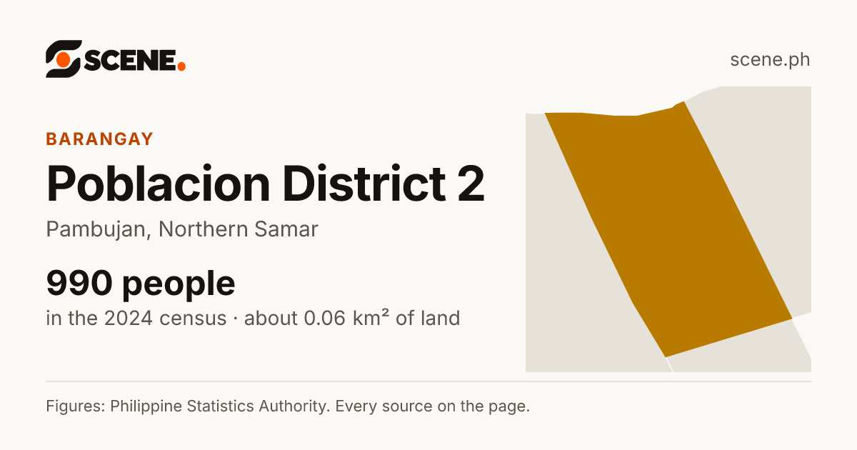 Poblacion District 2, Pambujan, barangay: 990 people in the 2024 census