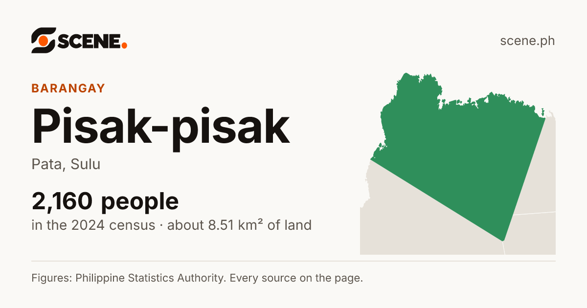 Pisak-pisak, Pata, barangay: 2,160 people in the 2024 census