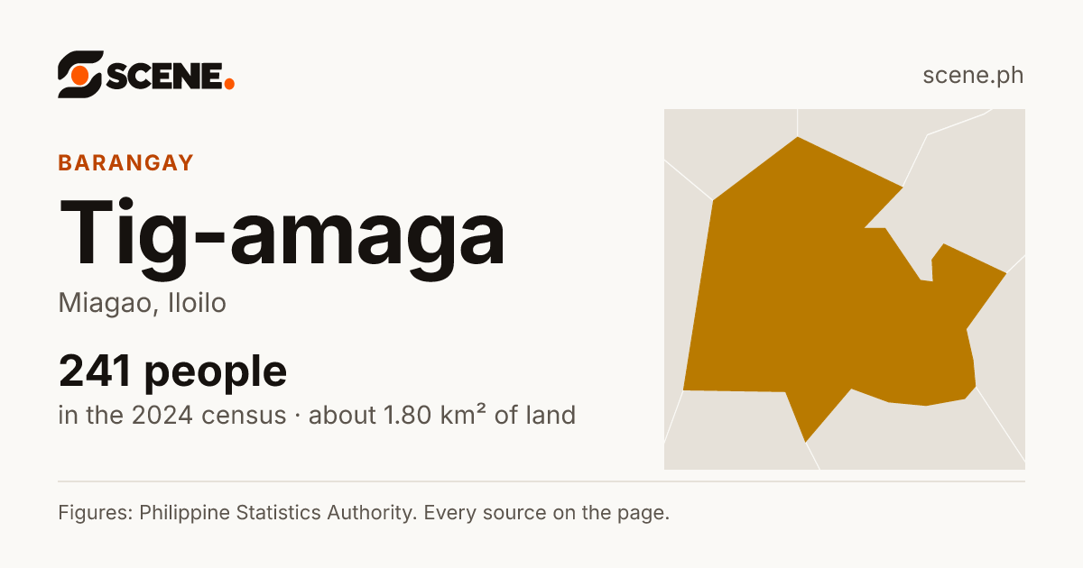 Tig-amaga, Miagao, barangay: 241 people in the 2024 census