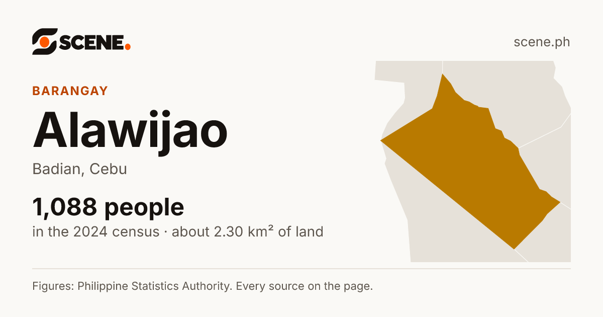 Alawijao, Badian, barangay: 1,088 people in the 2024 census