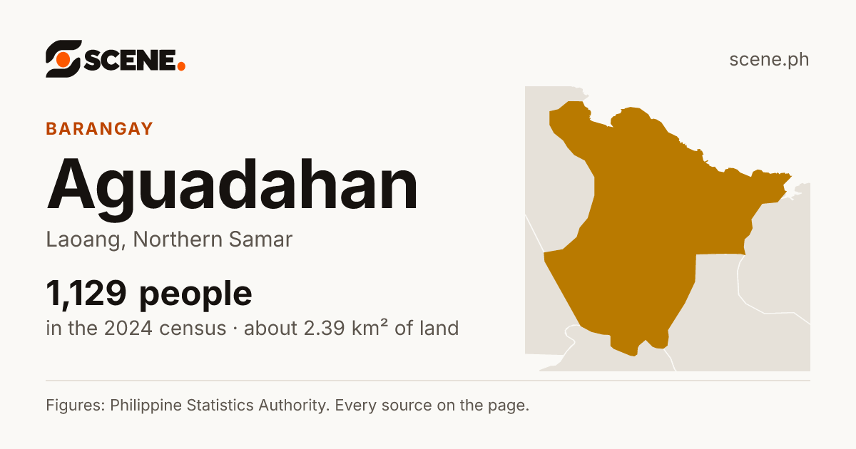 Aguadahan, Laoang, barangay: 1,129 people in the 2024 census