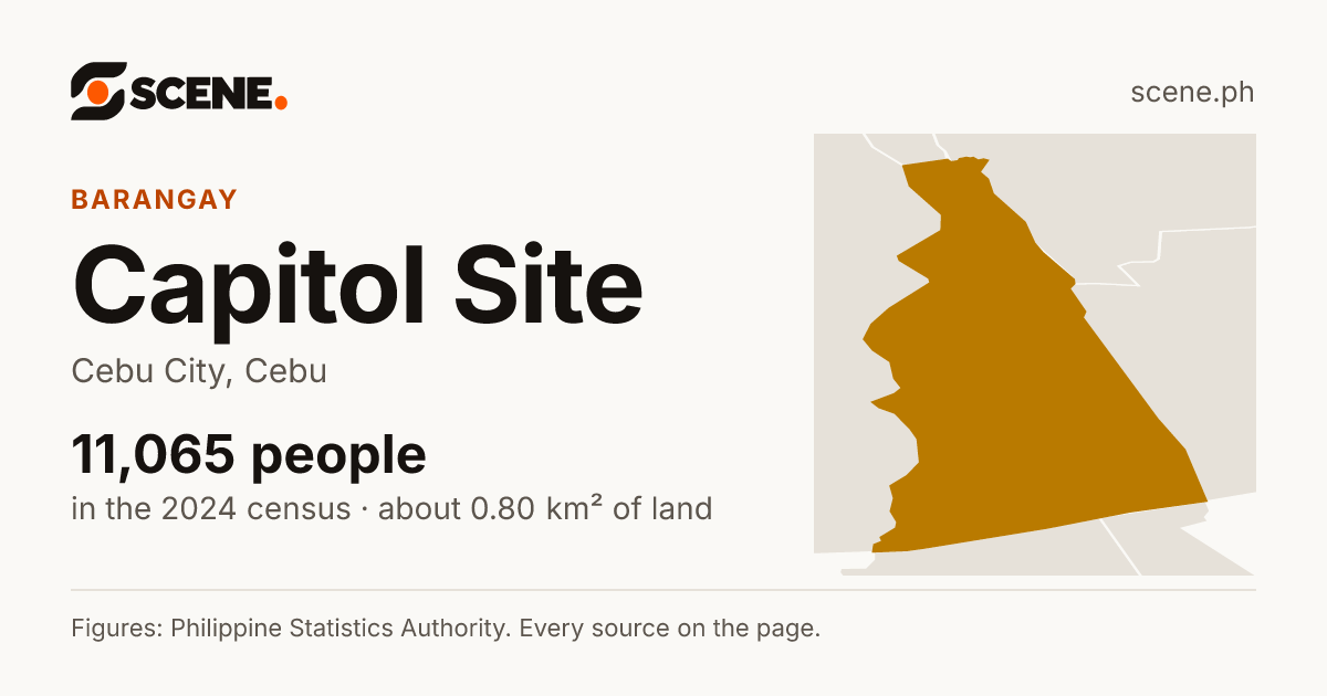 Capitol Site, Cebu City, barangay: 11,065 people in the 2024 census