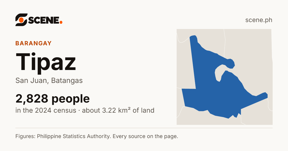 Tipaz, San Juan, barangay: 2,828 people in the 2024 census