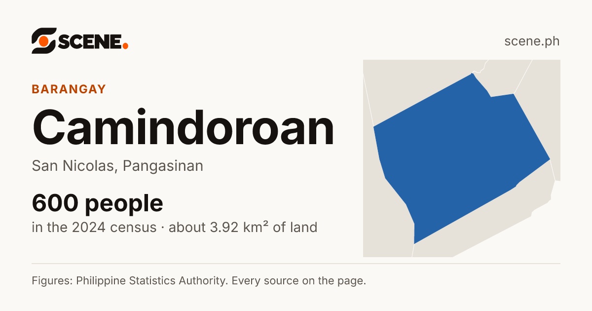 Camindoroan, San Nicolas, barangay: 600 people in the 2024 census