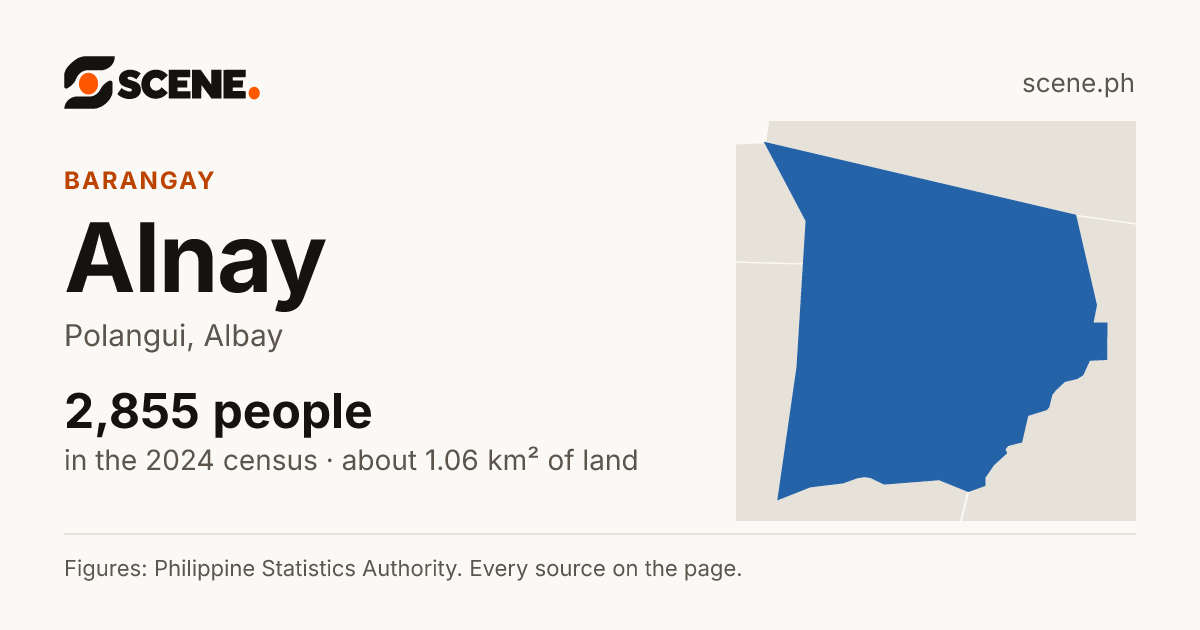 Alnay, Polangui, barangay: 2,855 people in the 2024 census
