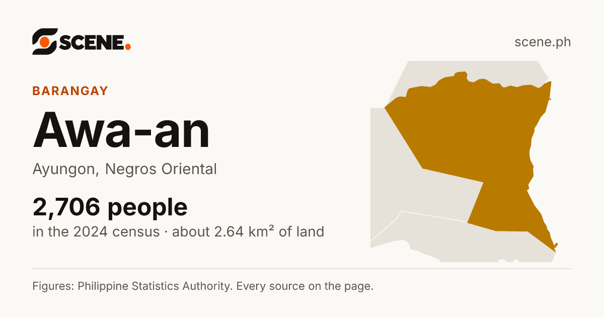 Awa-an, Ayungon, barangay: 2,706 people in the 2024 census