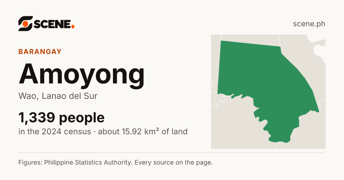 Amoyong, Wao, barangay: 1,339 people in the 2024 census