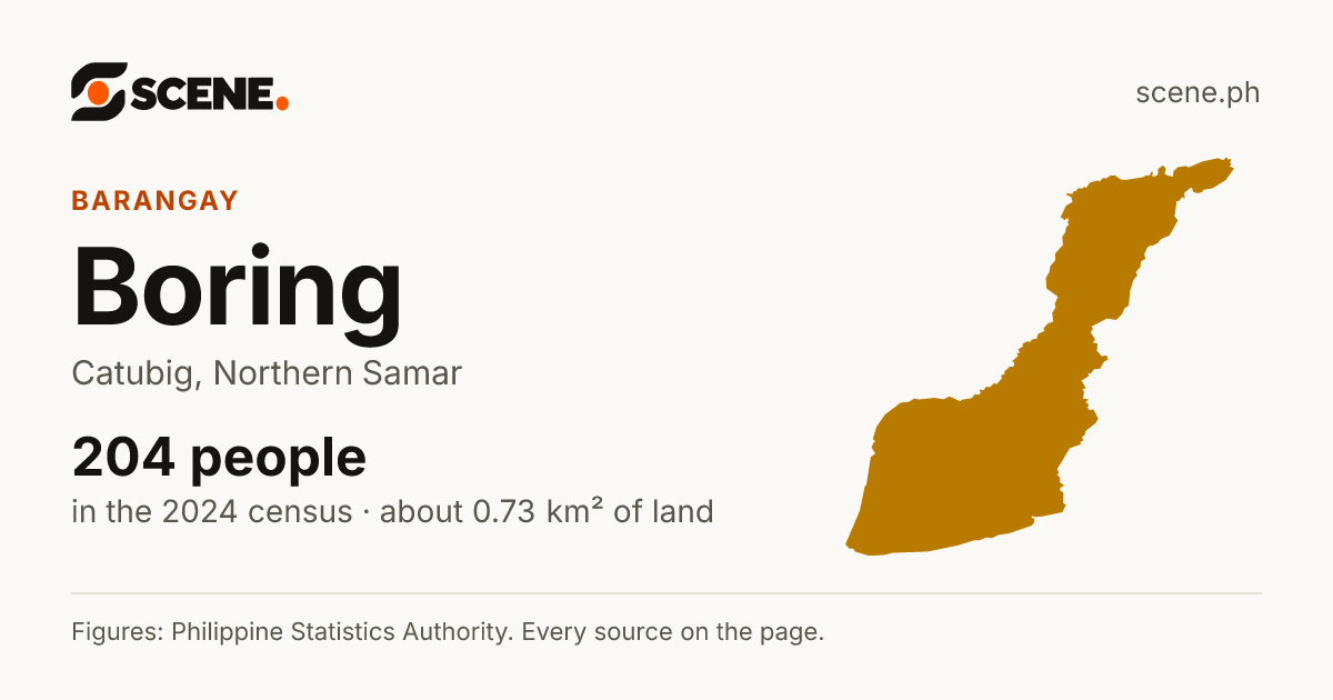 Boring, Catubig, barangay: 204 people in the 2024 census