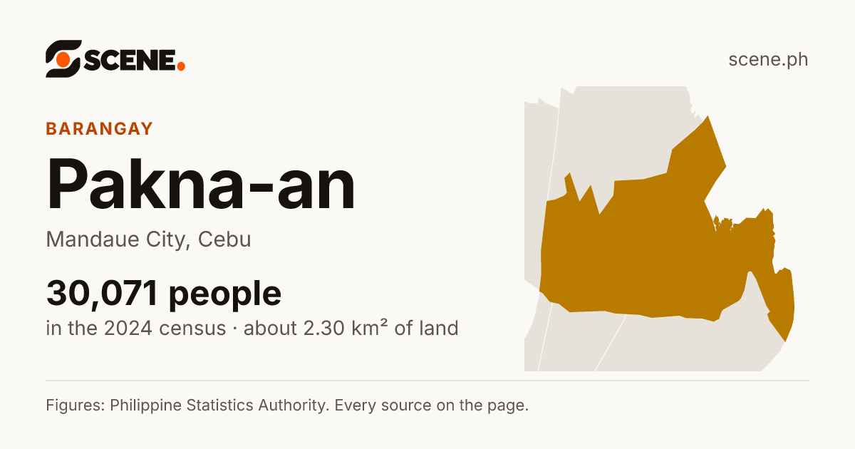 Pakna-an, Mandaue City, barangay: 30,071 people in the 2024 census