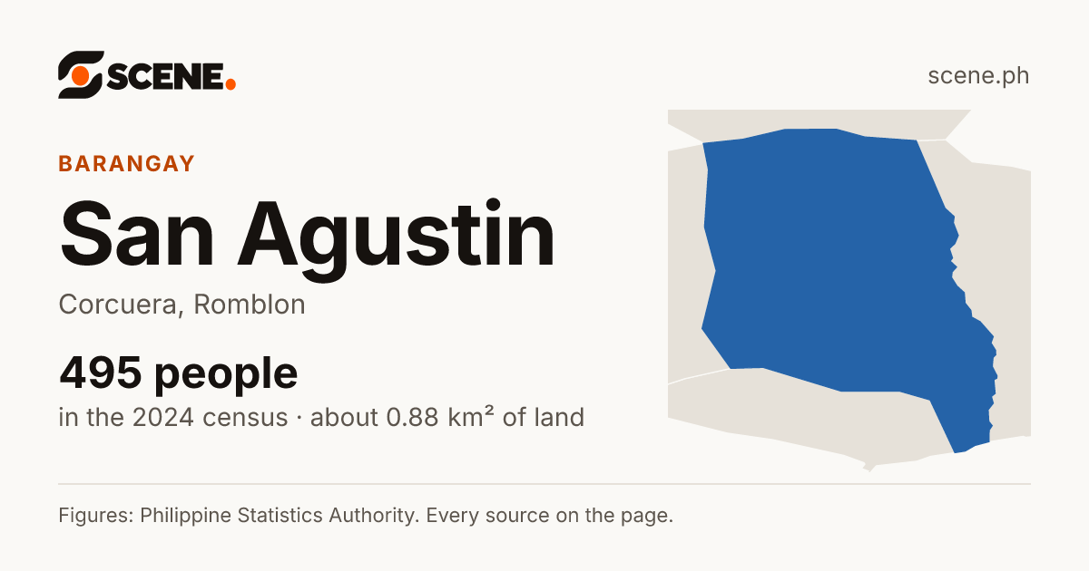 San Agustin, Corcuera, barangay: 495 people in the 2024 census