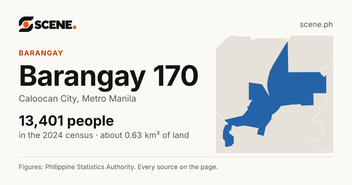 Barangay 170, Caloocan City, barangay: 13,401 people in the 2024 census