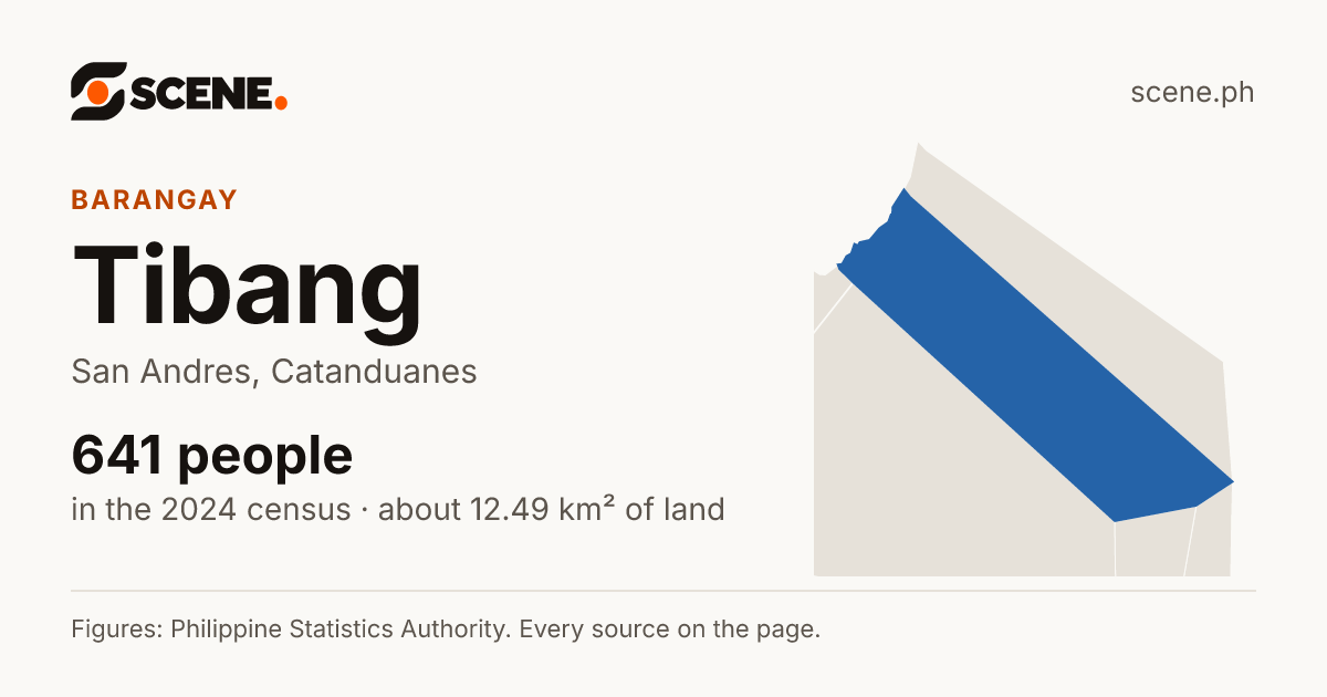 Tibang, San Andres, barangay: 641 people in the 2024 census