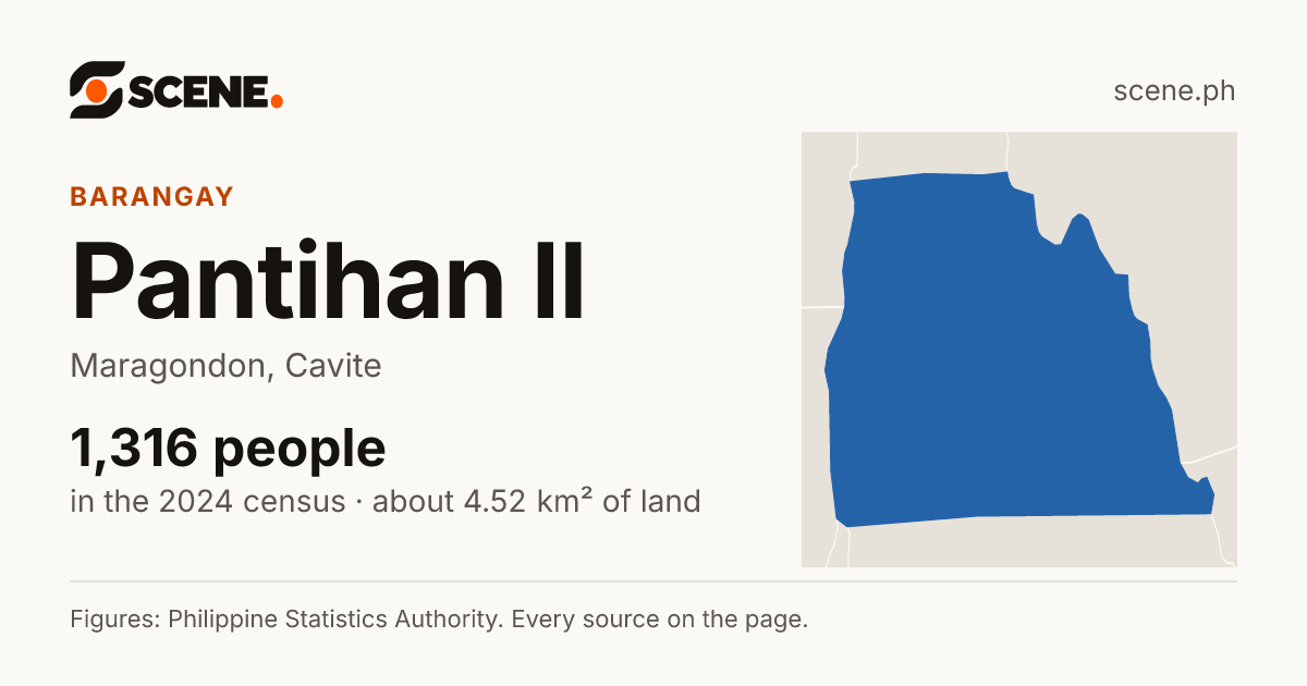 Pantihan II, Maragondon, barangay: 1,316 people in the 2024 census