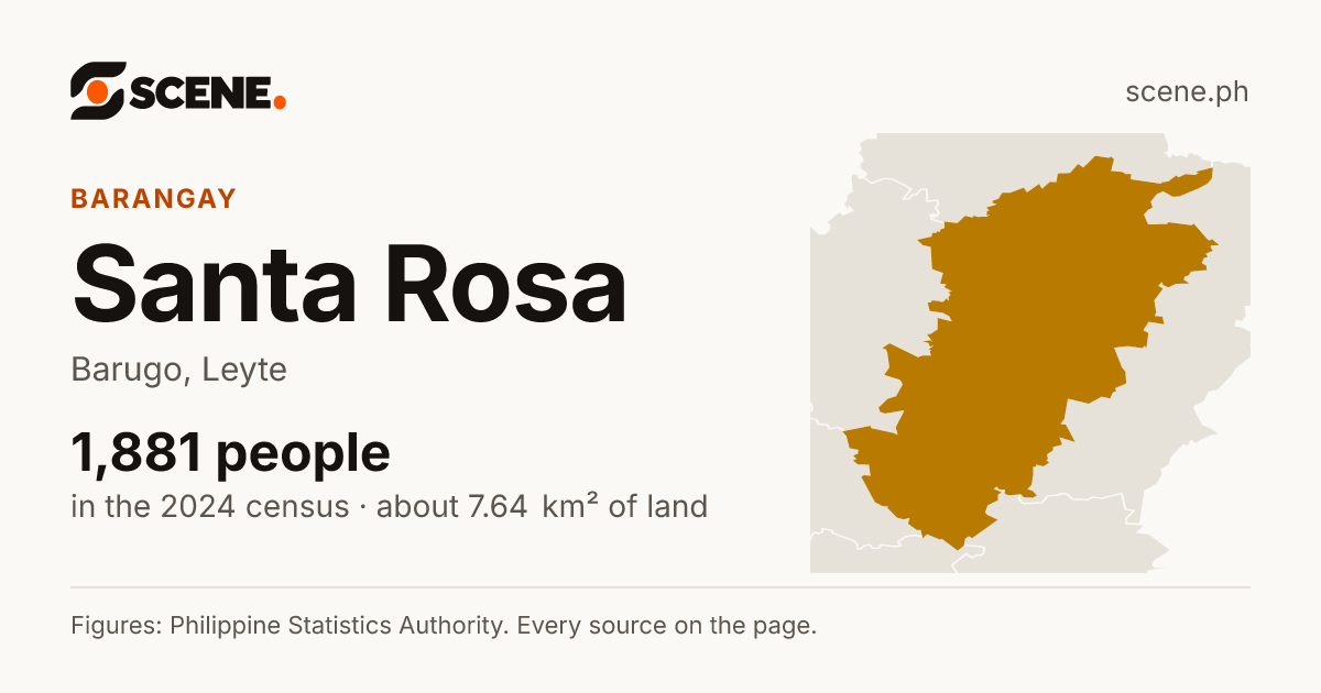 Santa Rosa, Barugo, barangay: 1,881 people in the 2024 census