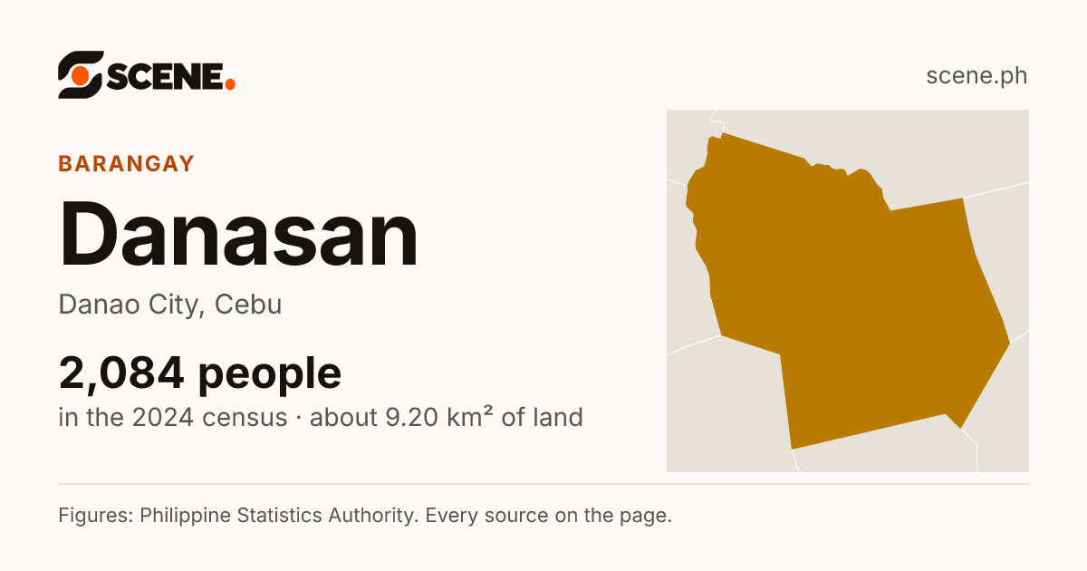 Danasan, Danao City, barangay: 2,084 people in the 2024 census