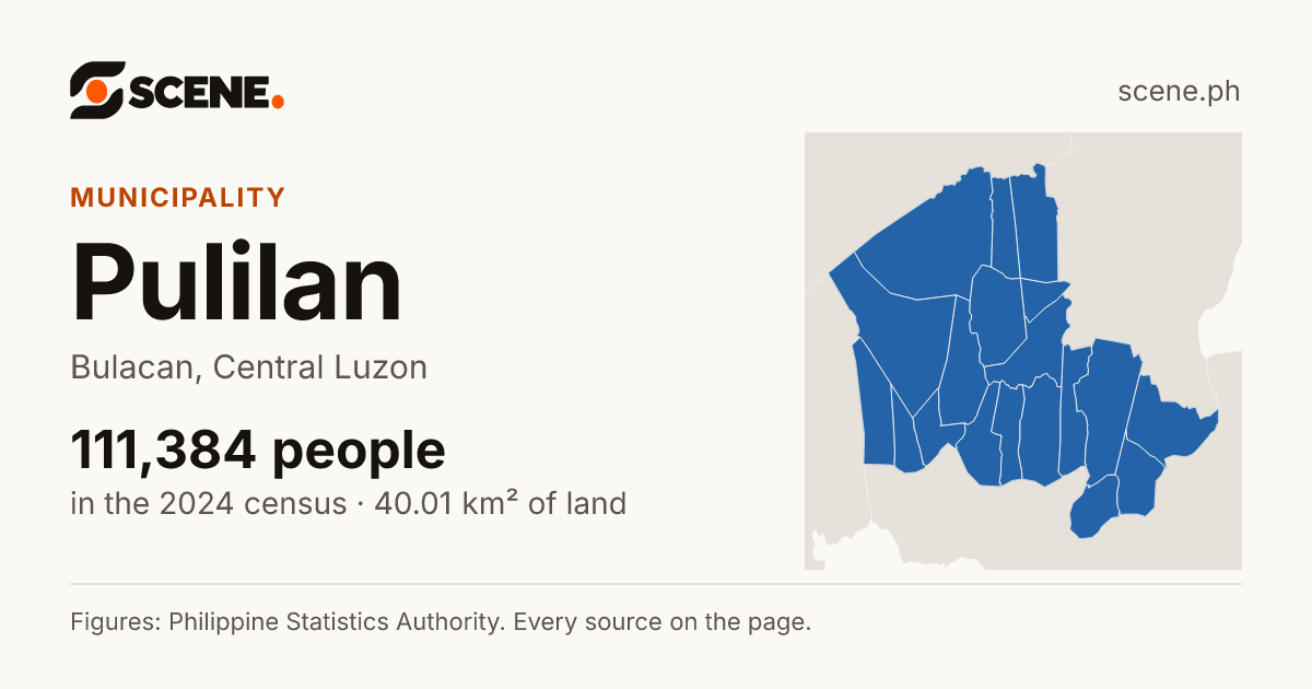 Pulilan, Bulacan, municipality: 111,384 people in the 2024 census