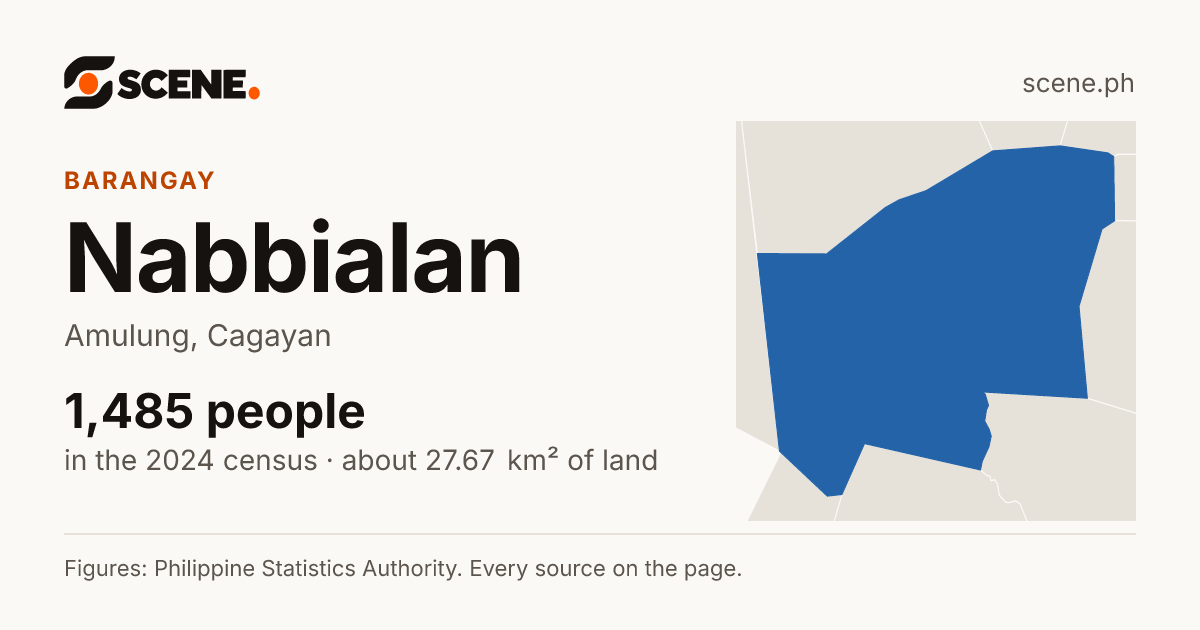Nabbialan, Amulung, barangay: 1,485 people in the 2024 census