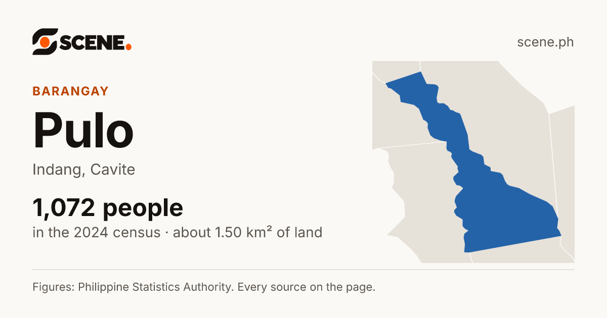 Pulo, Indang, barangay: 1,072 people in the 2024 census