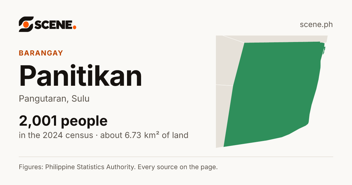 Panitikan, Pangutaran, barangay: 2,001 people in the 2024 census