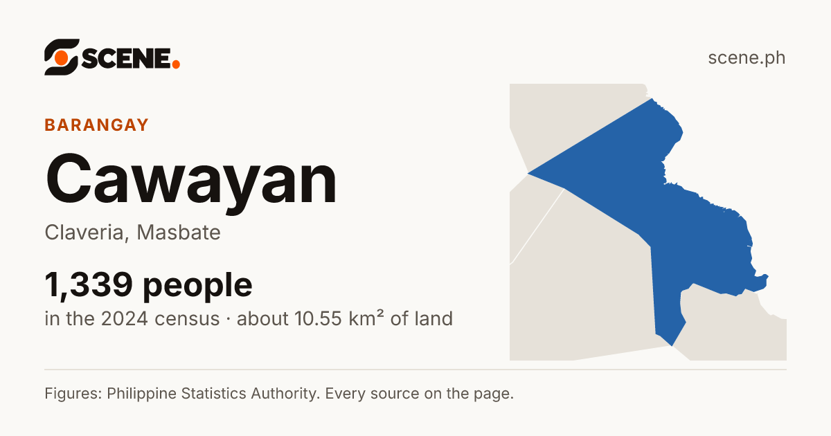 Cawayan, Claveria, barangay: 1,339 people in the 2024 census