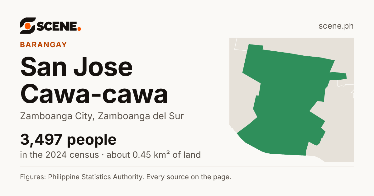 San Jose Cawa-cawa, Zamboanga City, barangay: 3,497 people in the 2024 census