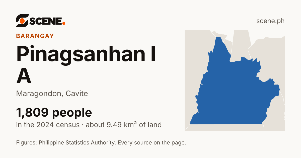 Pinagsanhan I A, Maragondon, barangay: 1,809 people in the 2024 census