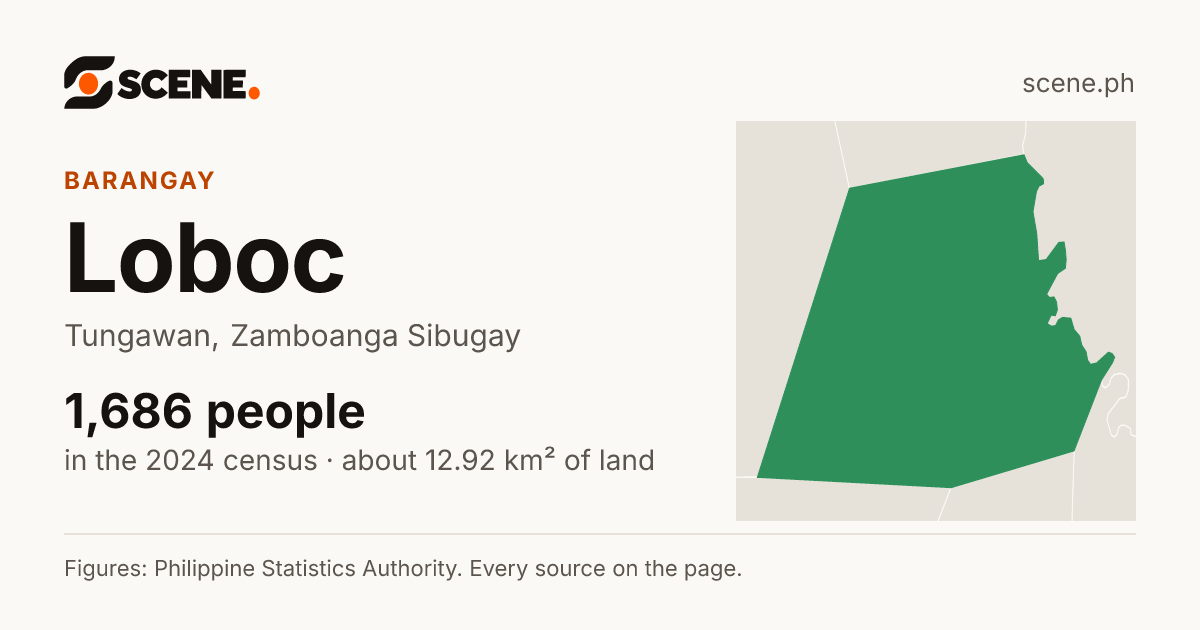 Loboc, Tungawan, barangay: 1,686 people in the 2024 census