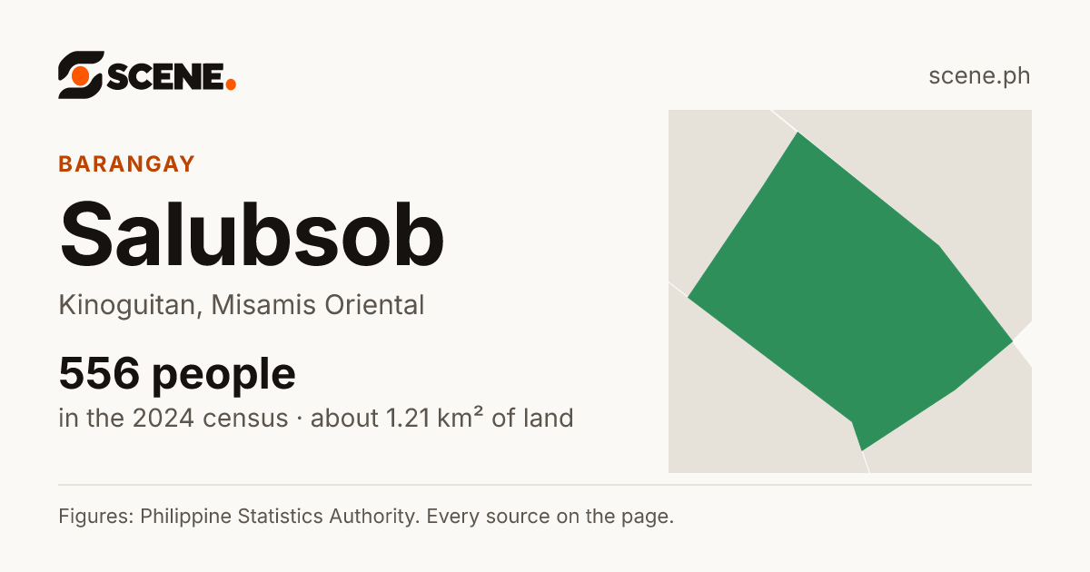Salubsob, Kinoguitan, barangay: 556 people in the 2024 census