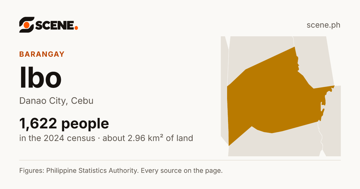 Ibo, Danao City, barangay: 1,622 people in the 2024 census