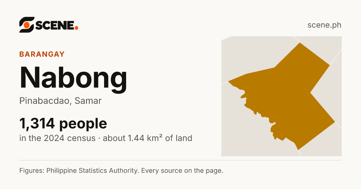 Nabong, Pinabacdao, barangay: 1,314 people in the 2024 census
