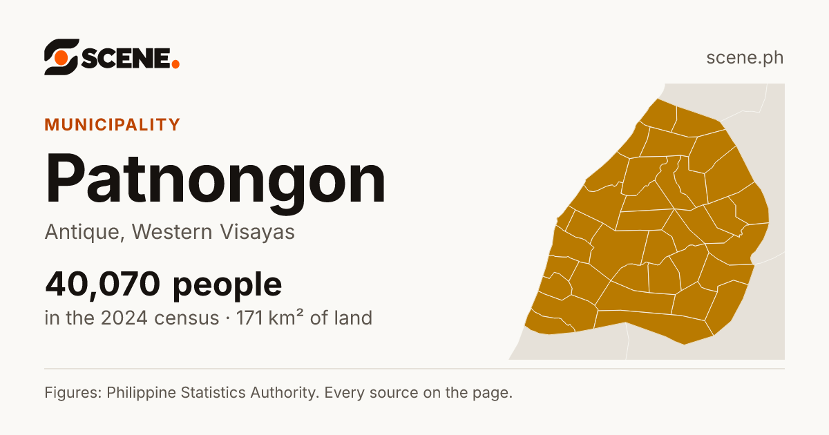 Patnongon, Antique, municipality: 40,070 people in the 2024 census