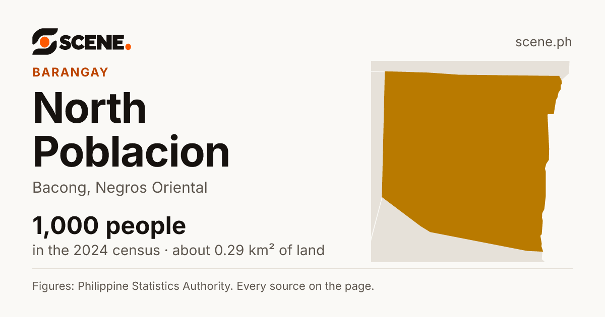 North Poblacion, Bacong, barangay: 1,000 people in the 2024 census