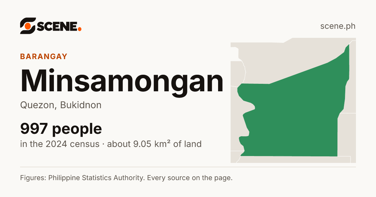 Minsamongan, Quezon, barangay: 997 people in the 2024 census