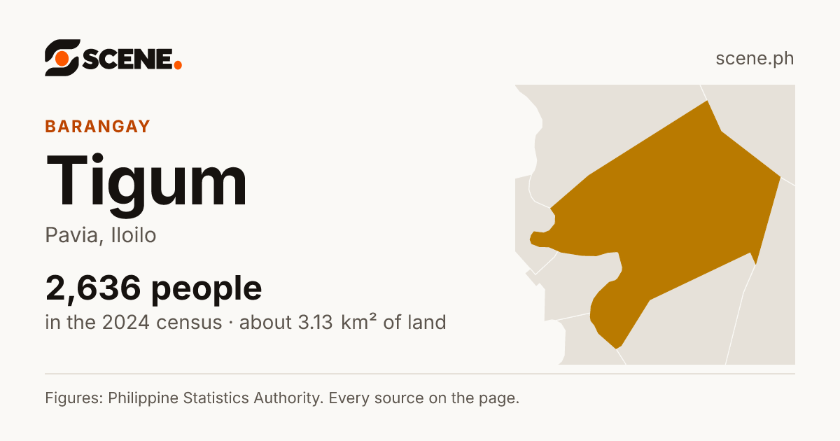 Tigum, Pavia, barangay: 2,636 people in the 2024 census
