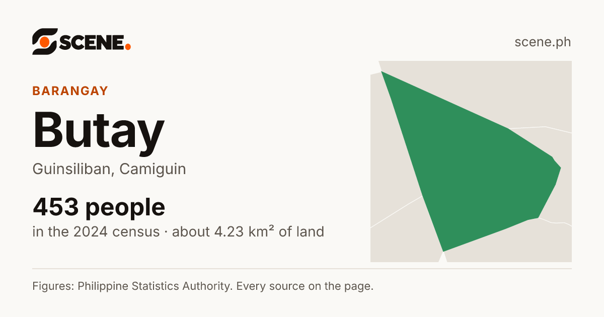 Butay, Guinsiliban, barangay: 453 people in the 2024 census